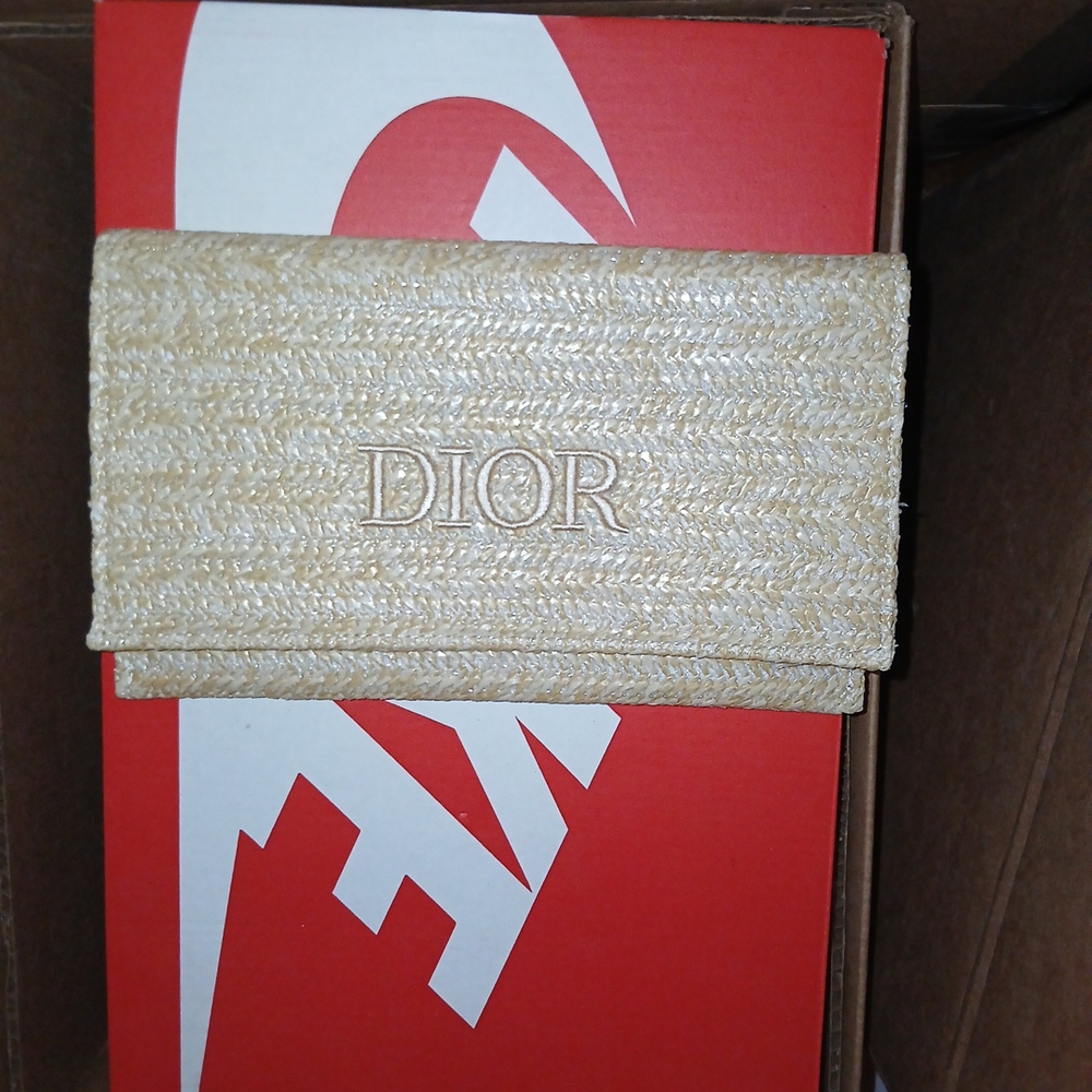 Dior Textured Cream Wallet
